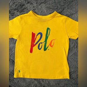 Yellow Logo Polo Ralph Lauren Shirt Boys Size 2 2T